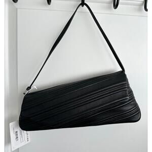 COS Pointe Leather Shoulder Bag Black NWT